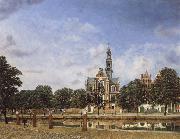 Jan van der Heyden View of the Westerkerk,Amsterdam oil painting picture wholesale
